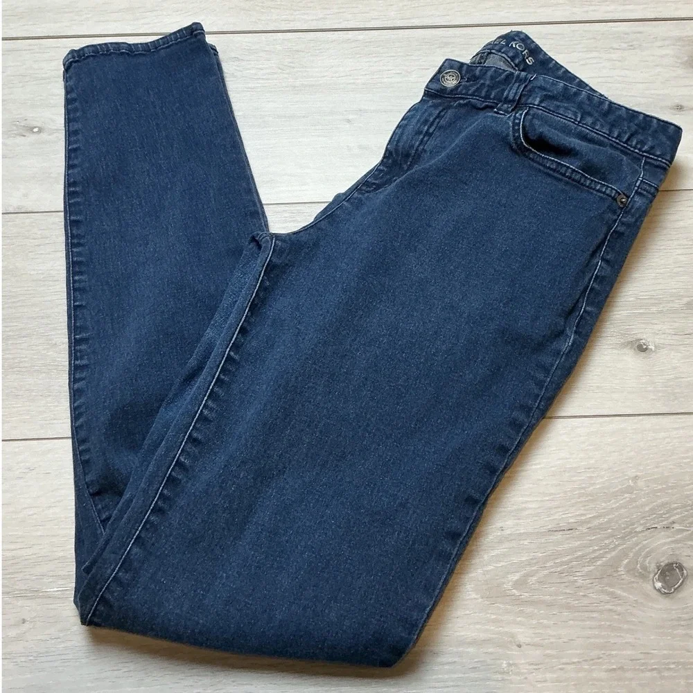 Michael Kors Straight Leg Jeans Women 10 Dark Wash Blue PreLoved